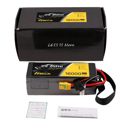 Tattu 6S 16000mAh 25C 22.2V リポバッテリー ハンドル付き