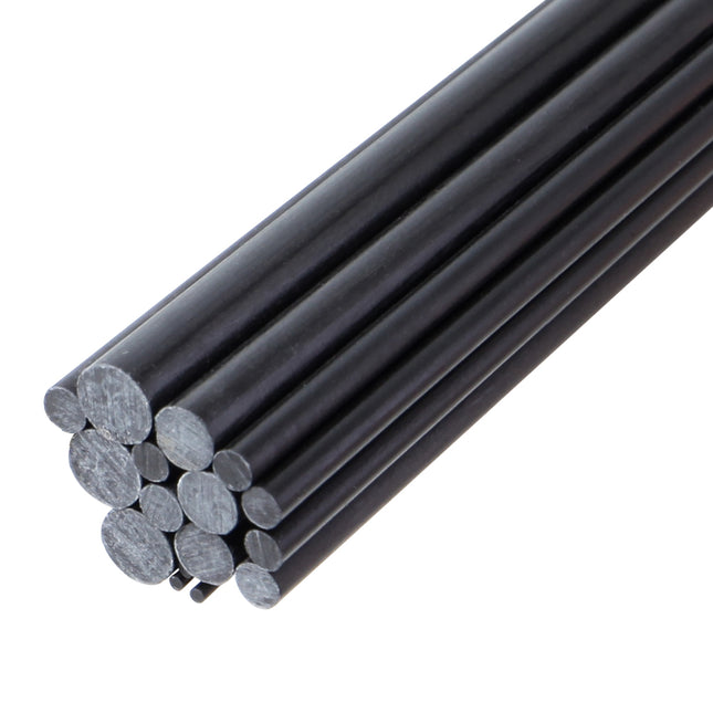 ARRIS カーボンファイバーロッド 長さ300mm ピュア炭素繊維 10pcs