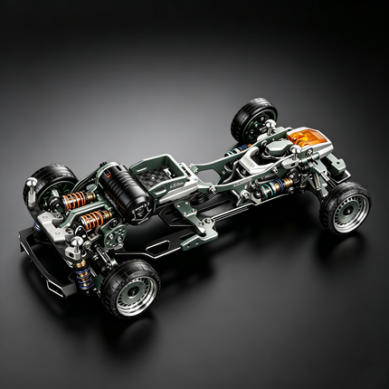 LSD Mono OP版 1/24 RWD RC ドリフトカー 蚊車シャーシ