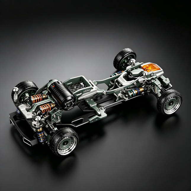 LSD Mono OP版 1/24 RWD RC ドリフトカー 蚊車シャーシ