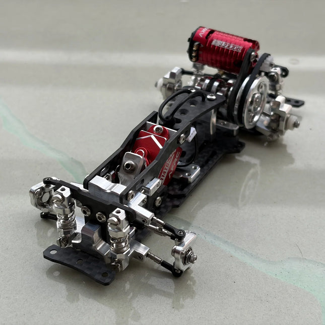 Clover-SSS 1/24 1/28 RCドリフト蚊車ミニカーシャーシ