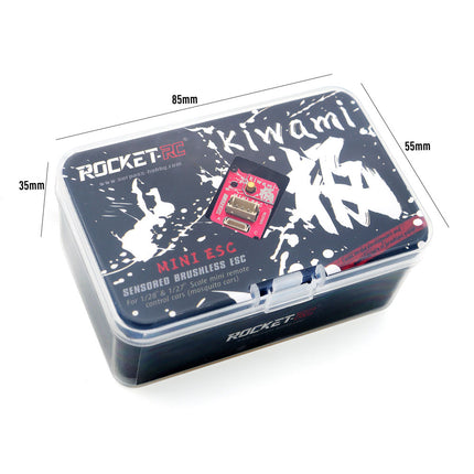 ROCKET-RC 1525 センサードブラシレスモーター & 30A ESC セット 1/28ミニRCカー（蚊車）用