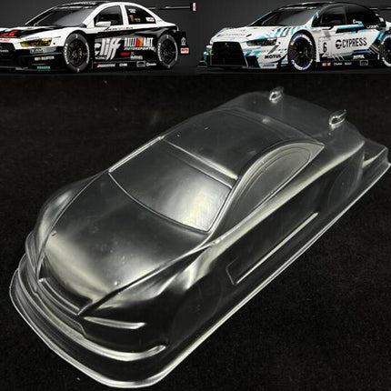 ARRIS 1/24 RCドリフト蚊車用 クリアPCボディ GT3 RSタイプ対応  WB110mm 未塗装