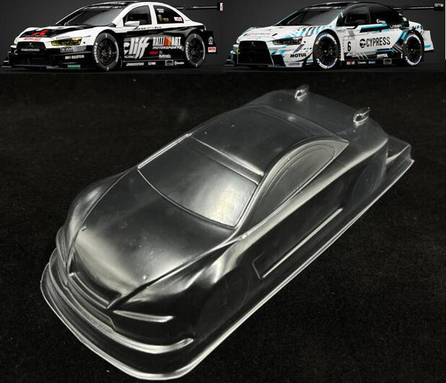 ARRIS 1/24 RCドリフト蚊車用 クリアPCボディ GT3 RSタイプ対応  WB110mm 未塗装