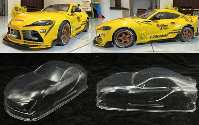 ARRIS 1/28ミニRC蚊車用クリアPCボディ 京商Mini-Z対応 GRスープラ風デザイン 未塗装