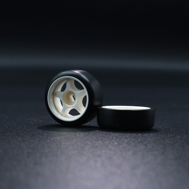 Zzspeed 高精度射出成形ホイール&タイヤ0.5° ドリフト蚊車用 4pcs