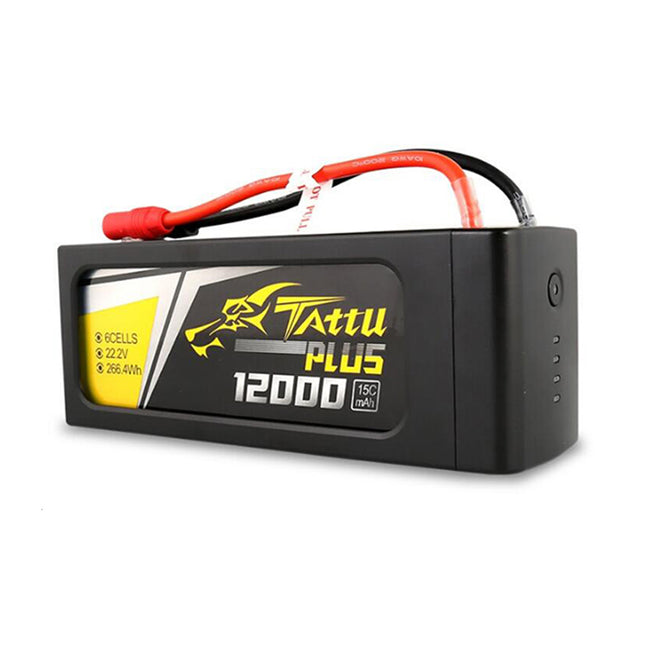TATTU PLUS 12000mAh 6S 25C 22.2VLipoスマートリポバッテリー