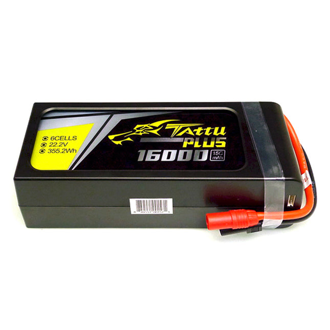 TATTU PLUS 16000mAh 6S 25C 22.2VLipoスマートリポバッテリー