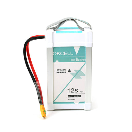 OKCEL 8000mAh 12S 20C 44.4Vインテリジェントリポバッテリー XT90-S