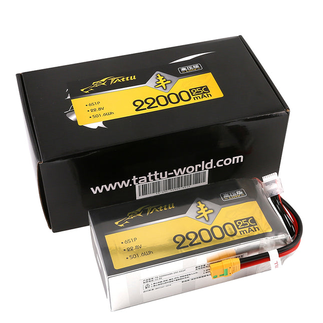 Tattu HV 6S 22.8V 22000mah 25C リポ バッテリー「豊」シリーズ 高圧 G-TECH版