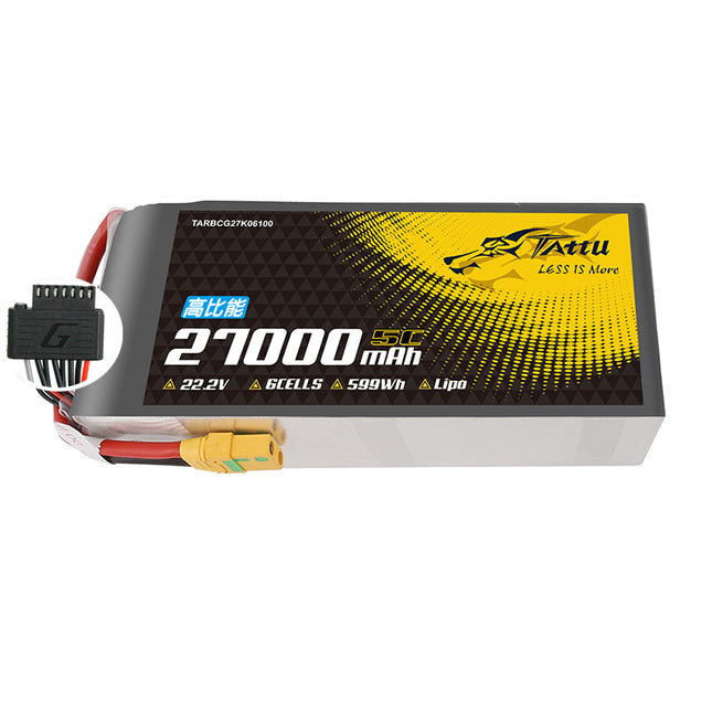 Tattu NMC 811 5C 27000mAh 22.2V 6S1P バッテリー G-TECH版 XT90S