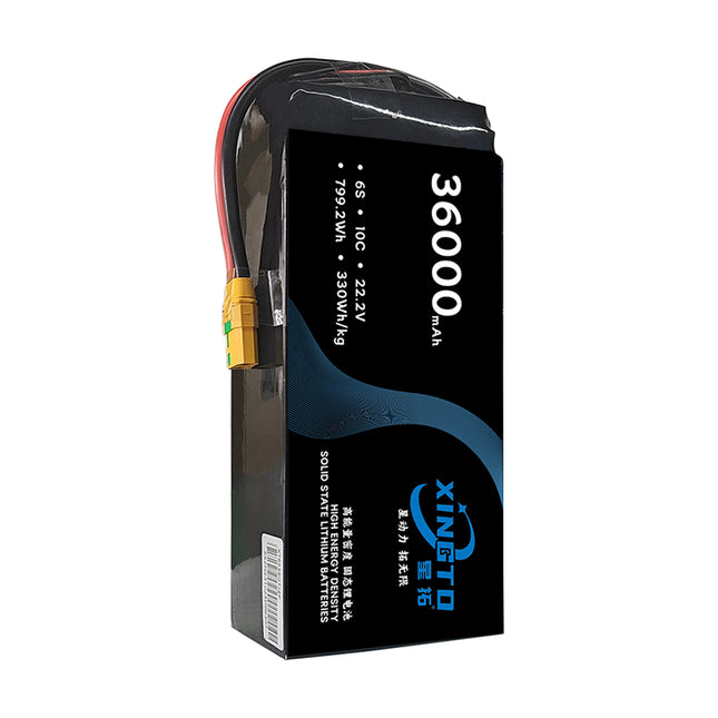 XINGTO 6S 22.2V 36000mah 10C Lipo バッテリー高密度半固体リチウム電池