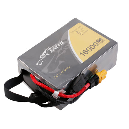 Tattu 12S 16000mAh 25C 44.4V リポバッテリー ソフトパック ハンドル付き AS150U-F