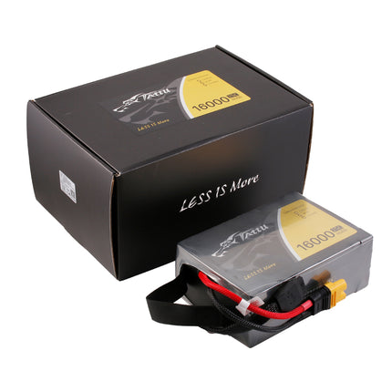 Tattu 12S 16000mAh 25C 44.4V リポバッテリー ソフトパック ハンドル付き AS150U-F