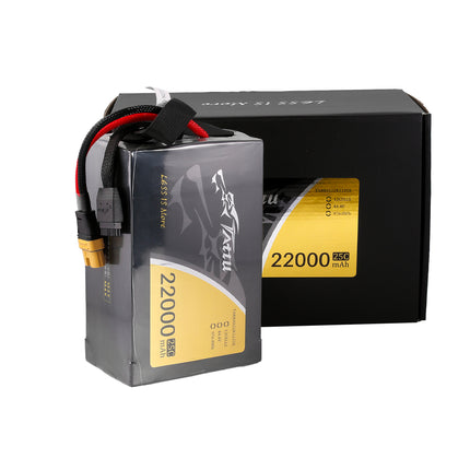 Tattu 12S 22000mAh 25C 44.4V リポバッテリー ソフトパック ハンドル付き AS150U-F