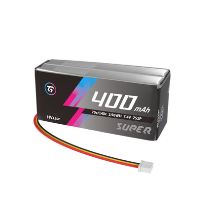 TG Super 400Mah 2S 7.6V 70C リポバッテリー