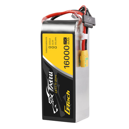 Tattu 6S 16000mAh 25C 22.2V リポバッテリー ハンドル付き