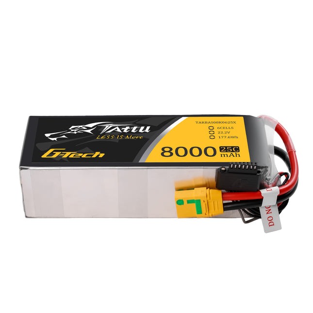 Tattu 6S 8000mAh 25C 22.2V リポバッテリー G-tech版