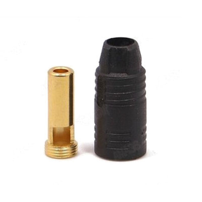 Amass AS150 7mm 金メッキアンチスパークコネクターオスメス 黒色 抵抗なし（1pcs）