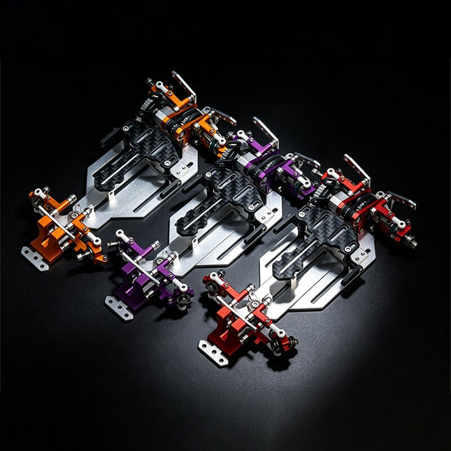 Zzspeed Z1 1/24 1/28 フルメタルRWD RCミニドリフト蚊車シャーシ