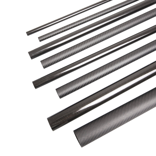 ARRIS カーボンファイバーパイプ 外径6mm 8mm 10mm 12mm 100%ピュア炭素繊維チューブ (2PCS)