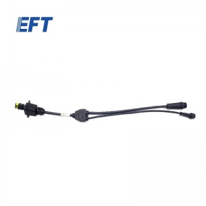 EFT EPS200 PRO粒剤散布機用ケーブル 500mm/1pcs Y型線 M16コネクター