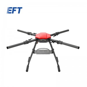  EFT E420P 20KG  産業用ドローン バッテリーマウント付き 点検 空撮 災害救助に適用 練習ドローン - 赤色/フレームキット/AS150U