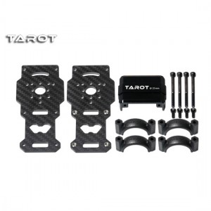 Tarot 25MM カーボンファイバーモーターマウント - 黒色