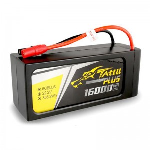 TATTU PLUS 16000mAh 6S 15C 22.2V Lipoバッテリー 産業ドローン用  プラグ付き - XT90S