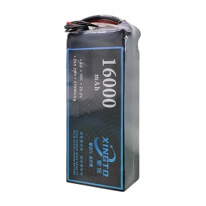 XINGTO 6S 22.2V 16000mah 10C Lipo バッテリー高密度半固体リチウム電池　産業ドローン用 - XT90