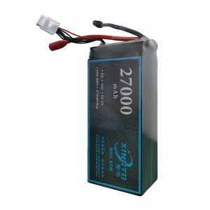 XINGTO 6S 22.2V 27000mah 10C Lipo バッテリー高密度半固体リチウム電池　産業ドローン用 - XT90