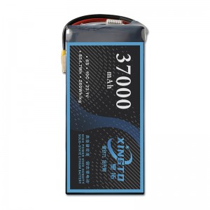 XINGTO 6S 23.1V 37000mAh HV 10C Lipo バッテリー高密度半固体リチウム電池　産業ドローン用 - XT90