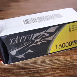 Tattu 6S 16000mAh 15C 22.2V リポバッテリー 大型マルチコプター産業ドローン AS150 + XT150プラグ付き