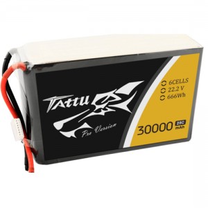 Tattu 6S 30000mAh 25C 22.2V リポバッテリー 大型マルチコプター産業ドローン AS150 + XT150プラグ付き