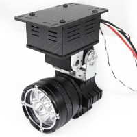ARRIS超高輝度ドローンスポットライトUAV専用LEDサーチライト12V 40W 7000LM角度調整可能